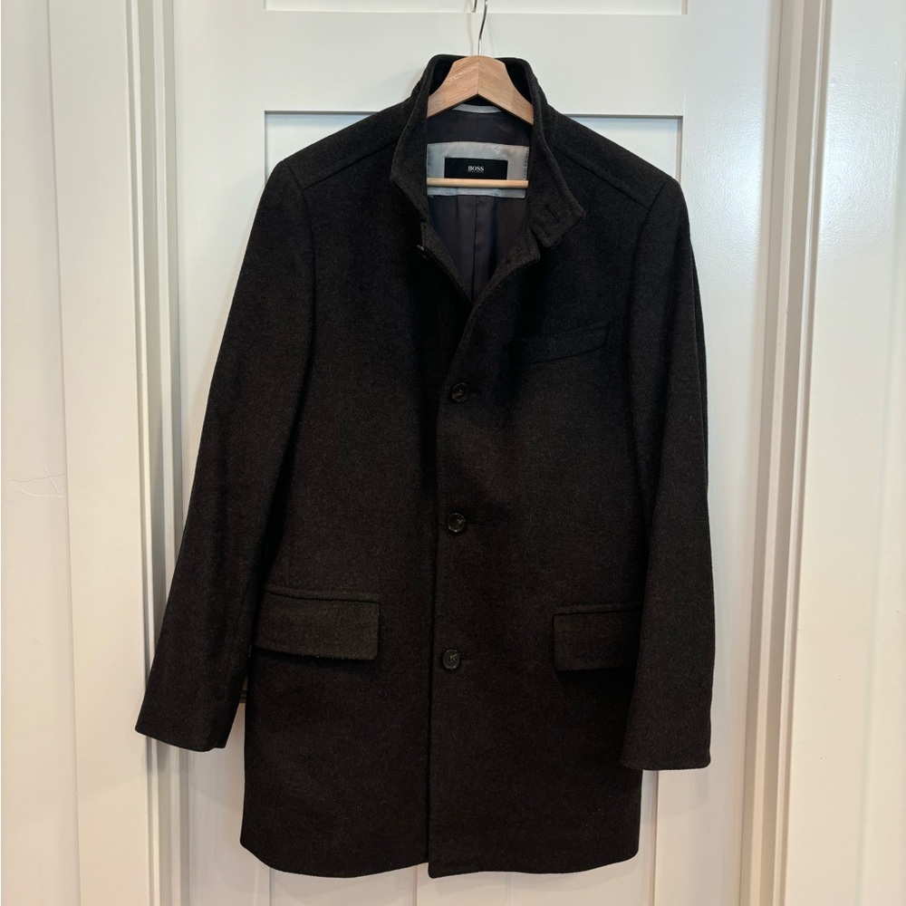 Hugo Boss wool overcoat